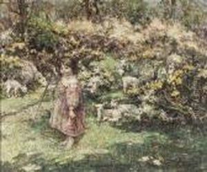 The Young Shepherdess by Edward Atkinson Hornel