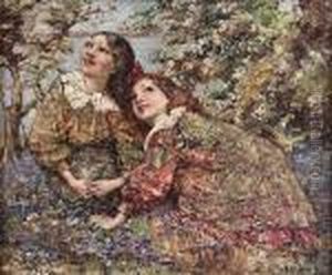 Gathering Wild Flowers by Edward Atkinson Hornel