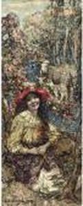 The Little Shepherdess by Edward Atkinson Hornel