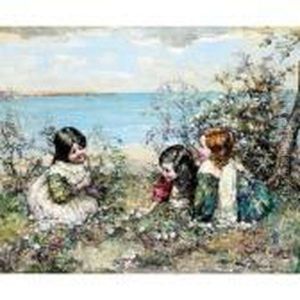 Gathering Flowers by Edward Atkinson Hornel