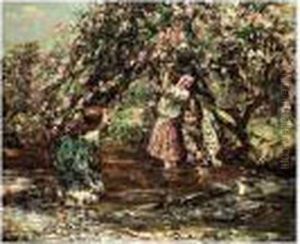 The Toy Boat by Edward Atkinson Hornel