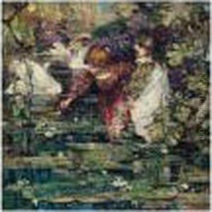 The Swan Lake by Edward Atkinson Hornel