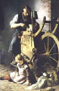 The Knife Grinder 1890 by August Muller