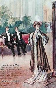 Advertisement for Armand Appel French fur shop 1908 by L. Menetrier