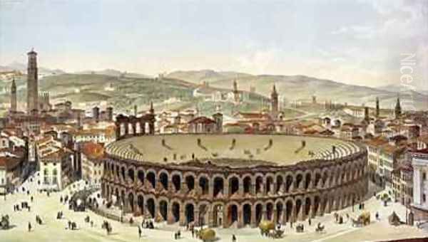 View of the Roman Amphitheatre Verona - view 1