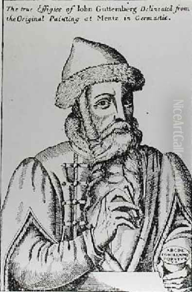 Portrait of Johannes Gutenberg - view 1