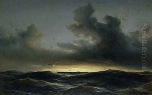 Marine Solitude 1852 by Anton Melbye