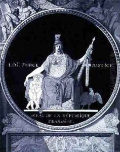 Law Strength Justice Seal of the French Republic by Jean Guillaume Moitte