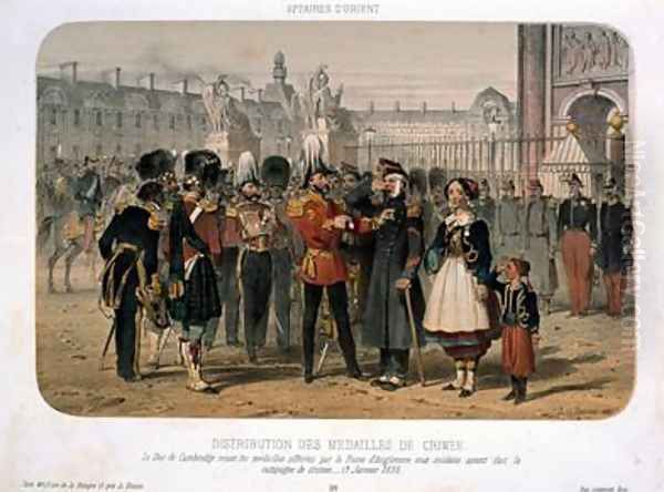 Distribution des Medailles de Crimee 1856 - view 1