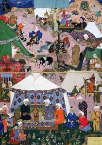 Nomadic Encampment from a Khamsa Nomadic Encampment from a Khamsa