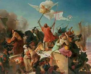 Godfrey de Bouillon French Crusader by Karl Mucke