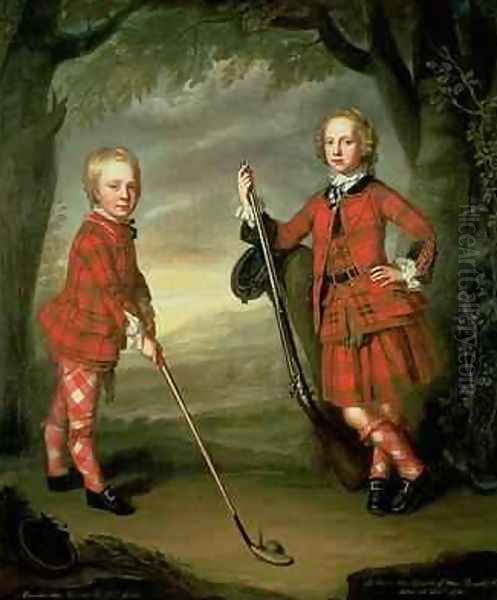 The Macdonald Boys Sir Alexander Macdonald 1745-95 9th Baronet of Sleat and 1st Baron of Slate, with Sir James Macdonald 8th Baronet of Sleat 1742-66 - view 1