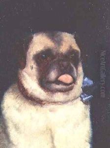A Pug 1895 by Ernest Moore