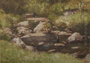 Fording The Stream by George Houston