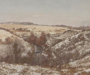 Spring Snow, Caaf Water, Ayrshire by George Houston