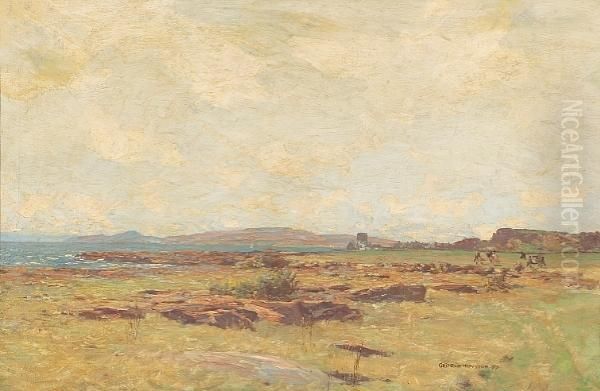 An Extensive Landscape With Cattle Grazing And The Sea Beyond - view 1