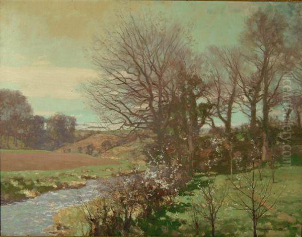 A River Landscape With Trees - view 1