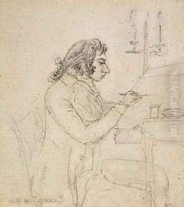 Portrait of Joseph William Mallord Turner 1775-1851 by Thomas Monro