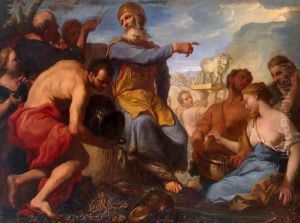 Adoration of the Golden Calf by Antonio Molinari