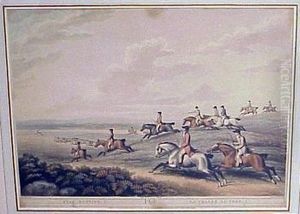 Stag Hunting 1 And Stag Hunting 2 by Samuel Howitt
