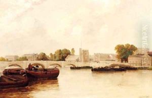 On the Thames at Putney by Gordon Arthur Meadows