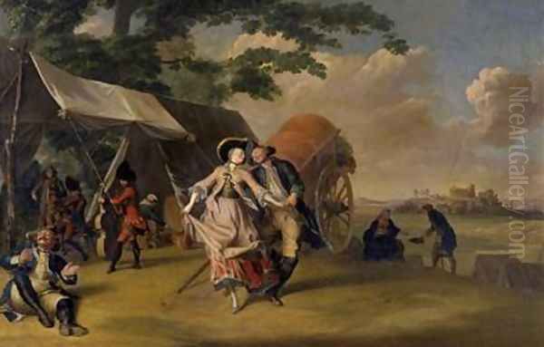 Dance in a Camp 1765 - view 1