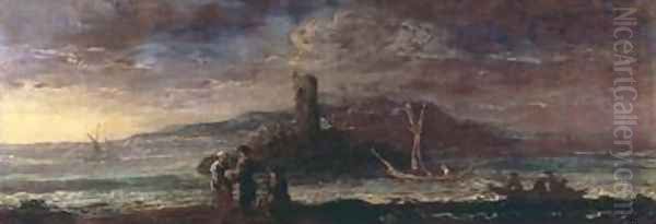 Seascape with figures - view 1