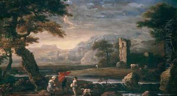 Landscape with a tower - view 1