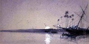 Shipping Slaves on the West Coast of Africa 1869 by John Mather