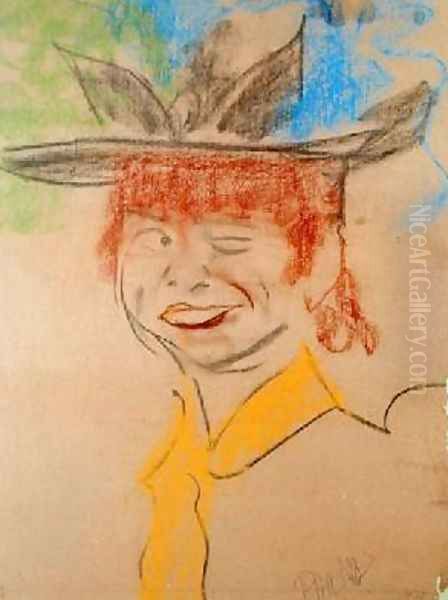 Laughing and Winking Girl - view 1