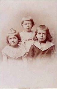 Marie-Agnes 1889-1982 Charles 1890-1970 and Xavier de Gaulle 1887-1955 1893 by C. Mouth