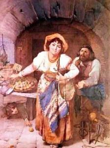 The Best in the Market Sketch from Life in Rome by Elizabeth Murray