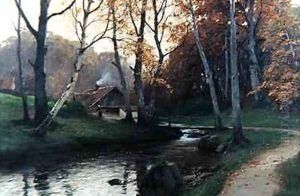 Black Stream 1890 by Konrad Mueller-Kuerzwelly