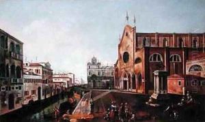 A View of the Campo SS Giovanni e Paolo Venice by (follower of) Marieschi, Michele