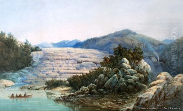 Pink Terraces, Rotomahana - view 1