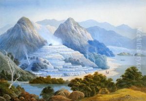 The White Terraces, Rotomahana by John Barr Clarke Hoyte