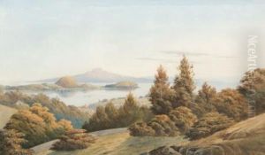 View Of Auckland From Parkroad by John Barr Clarke Hoyte