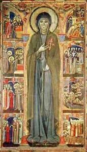 St Clare with Scenes from her Life