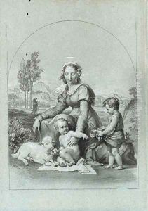 The Madonna and Child with the infant Saint John the Baptist by Tommaso Minardi