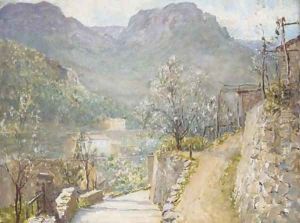 A hillside road, Majorca