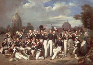 Company of the Second Legion in the Champ de Mars Paris 1836 Company of the Second Legion in the Champ de Mars Paris 1836