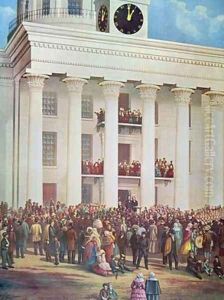 Inauguration of Jefferson Davis at Senate House Montgomery Alabama 18th February 1861