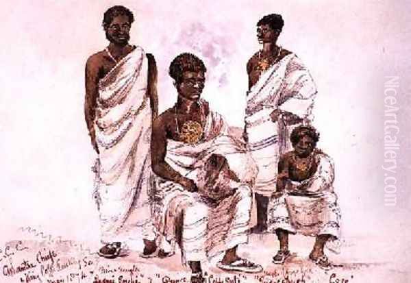 C.C.C. Ashantee Chiefs and King Coffe Kollally Son 1874 - view 1