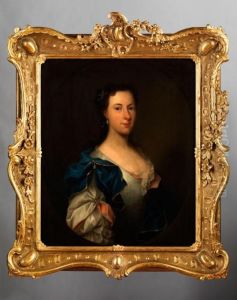 Portrait Einer Jungen Adeligen Dame by Thomas Hudson