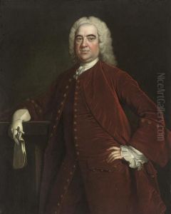 Speke Of Curry Revel And White 
Lackington, Three-quarter-length, In A Red Velvet Coat And Waistcoat, 
Gloves In His Right Hand