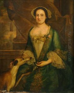 Portraitof A Lady With A Hound