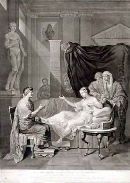 The Interview of Augustus and Cleopatra engraved by Richard Earlom - view 1