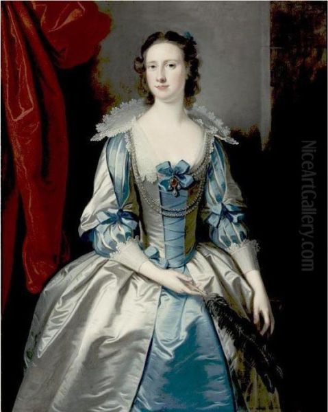 Portrait Of A Lady, Said To Be Mrs. Fryer - view 1