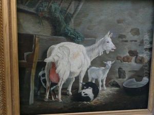 La Chevre Et Ses Chevreaux. La Chevre Et Ses Chevreaux.