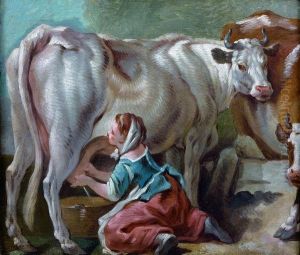 La Petite Laitiere by Jean-Baptiste Huet